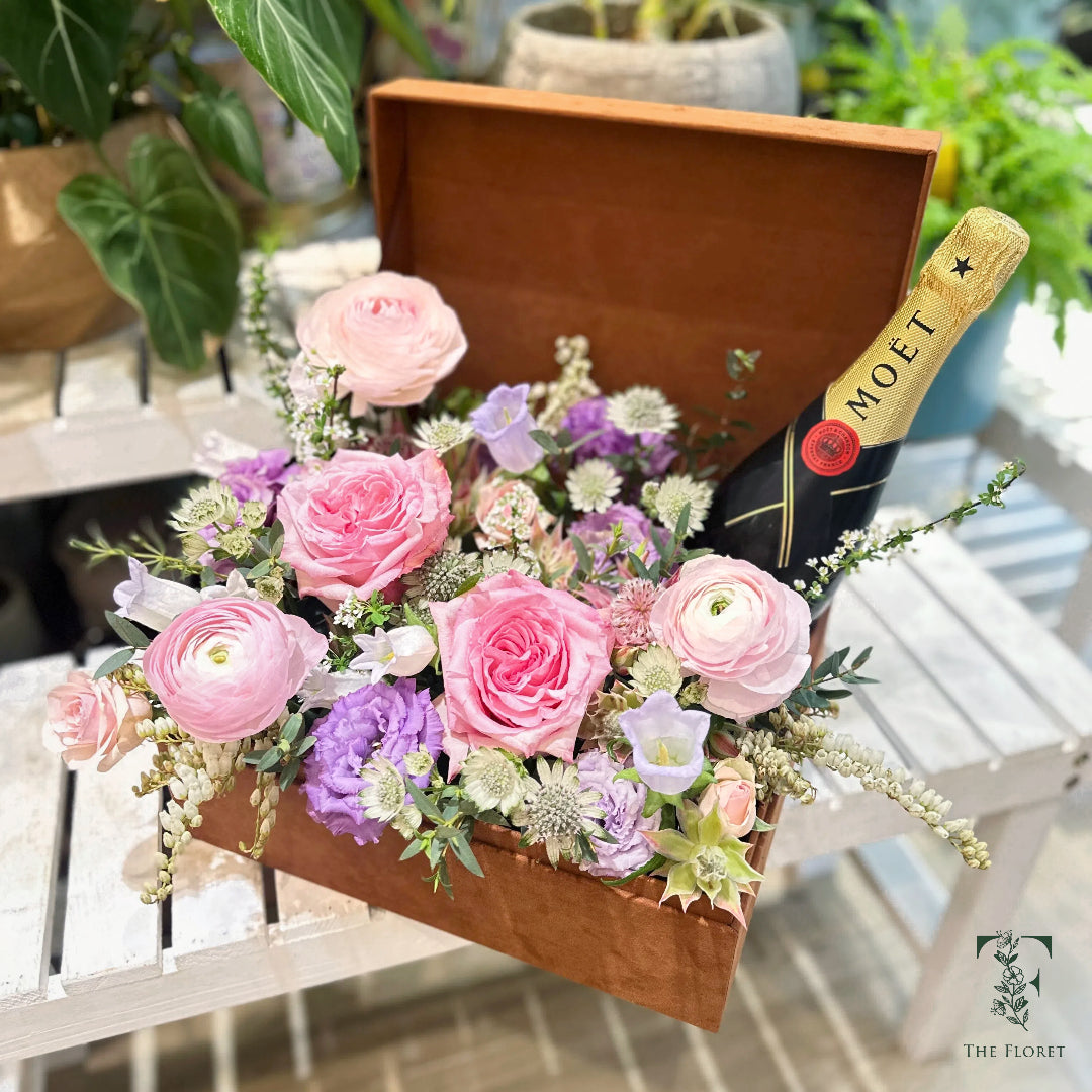 Wine and Flower Box