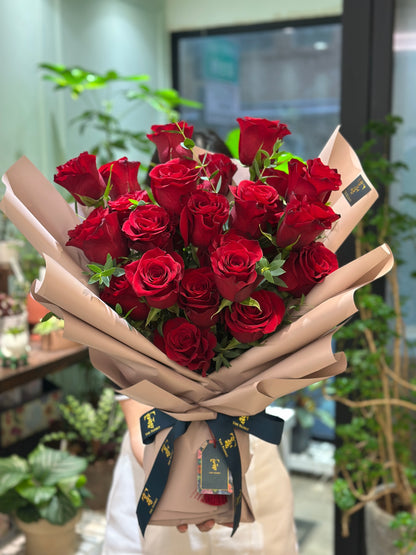 24枝玫瑰花束