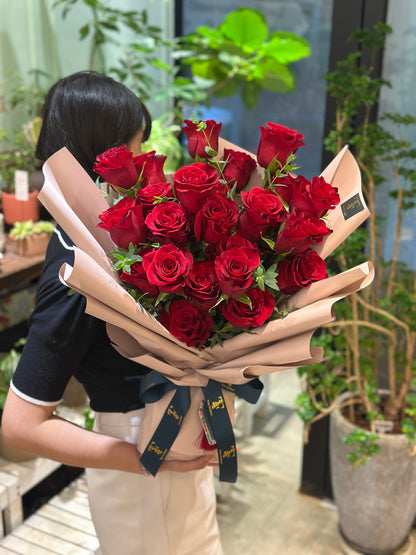 24枝玫瑰花束