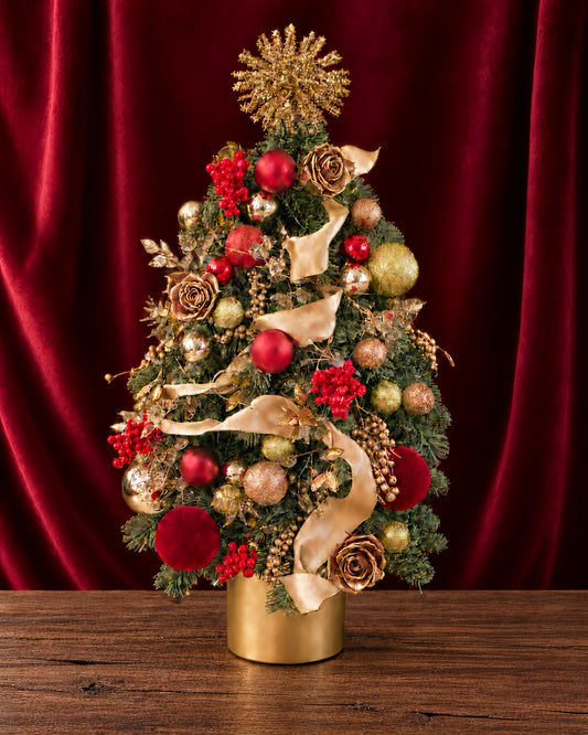 Crimson Gold Xmas Tree